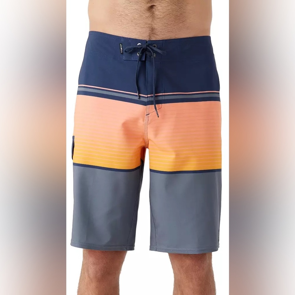 O'Neill Men's Lennox Stripe Quick-Drying 21 in. Boardshorts. NWT!